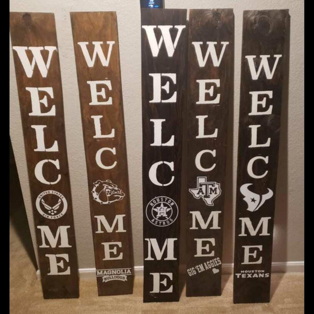 60 " Heavy Duty Houston Astros  Porch sign with Solid White Texas Emblem  - Weatherproof- Very Heavy- well-made- sealed