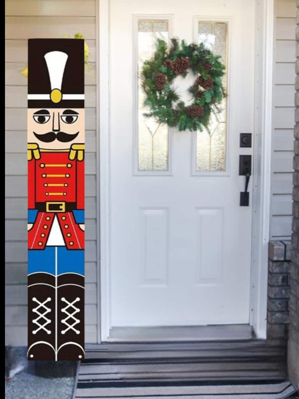 Nutcracker Christmas  Leaner Porch Sign - Weatherproofed Heavy- Rustic- Quality