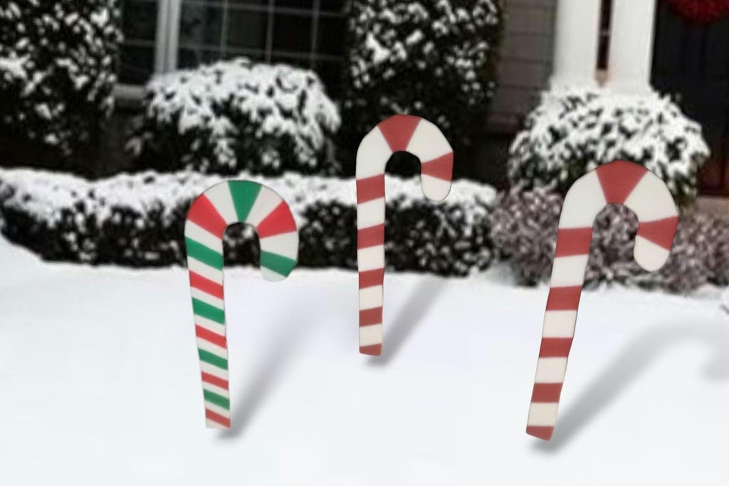 Large Multidirectional  Dipped Candy Cane- Indoor/Outdoor - Duel Sided - Sealed - Perfect for Holiday Season