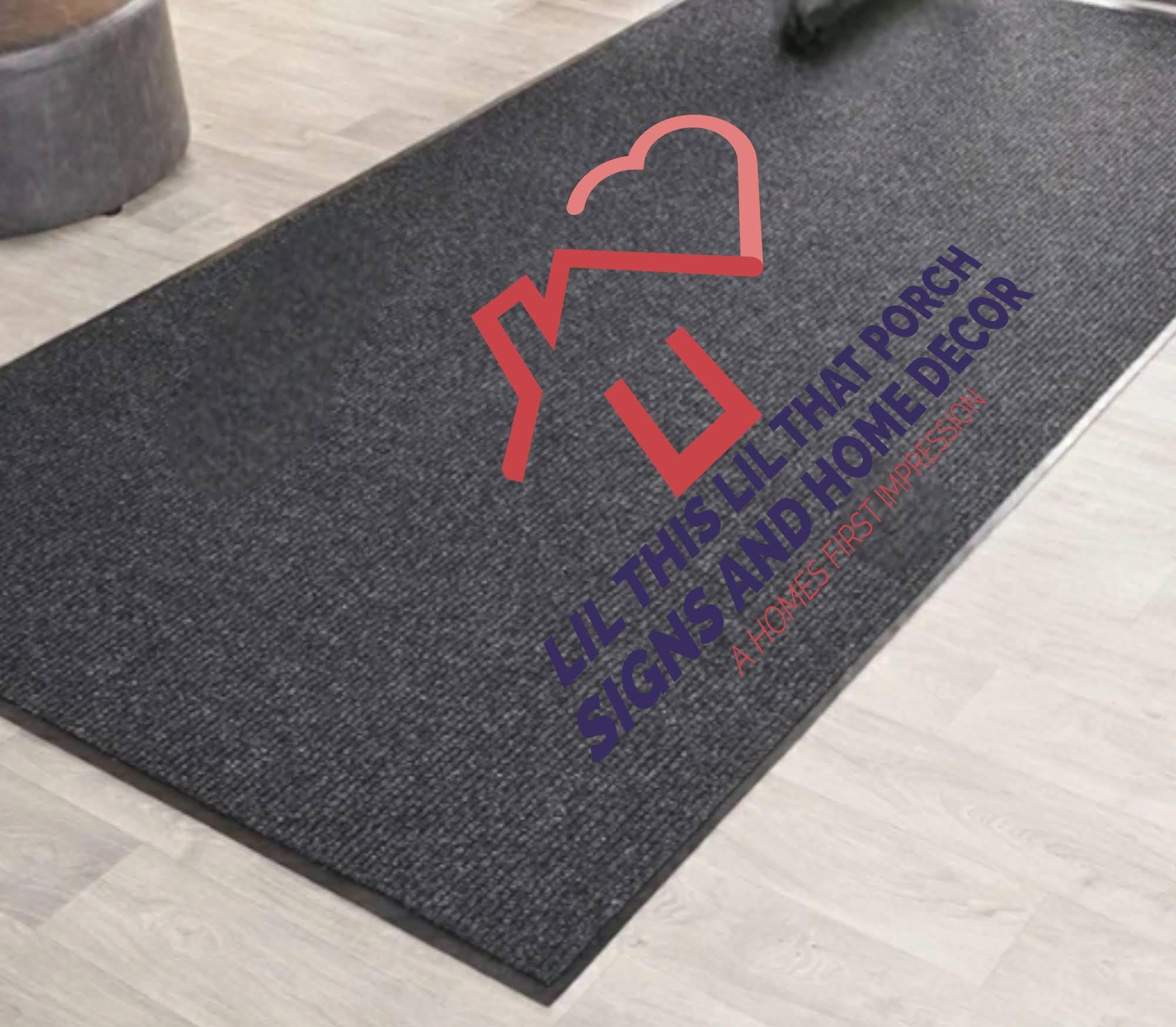Custom Heavy Duty LOGO Entryway Mat - Multiple Sizes - Business or Residential