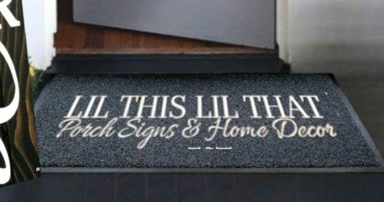 Custom Heavy Duty LOGO Entryway Mat - Multiple Sizes - Business or Residential