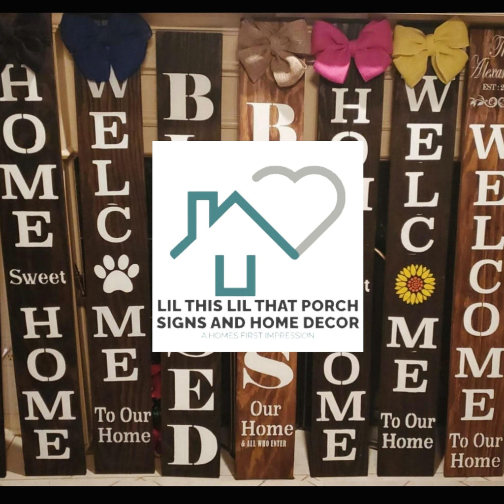 Patriotic Texas Flag Porch Sign