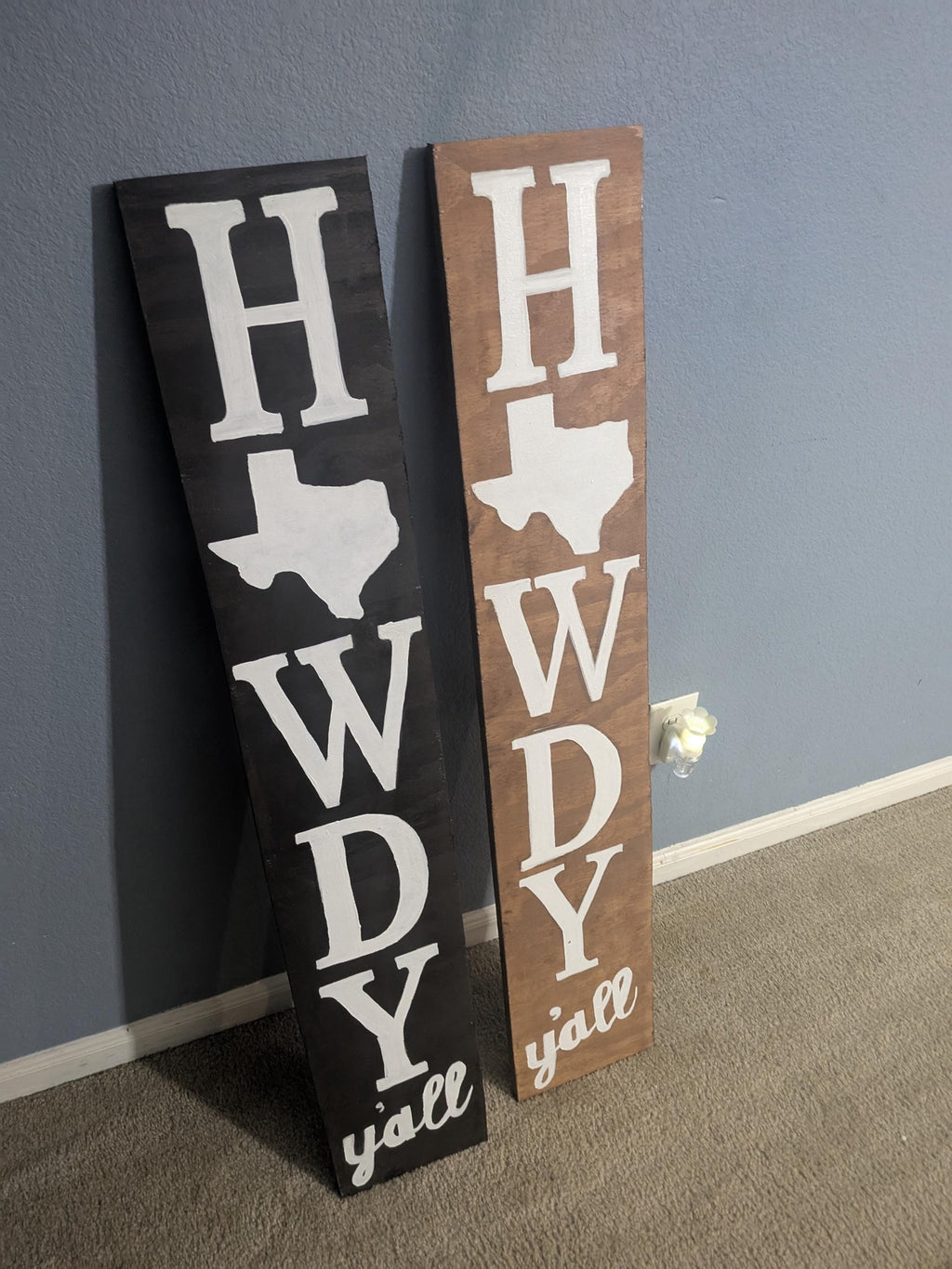Howdy Y'all Porch Sign: Rustic Texas State Emblem, Weatherproof Wood
