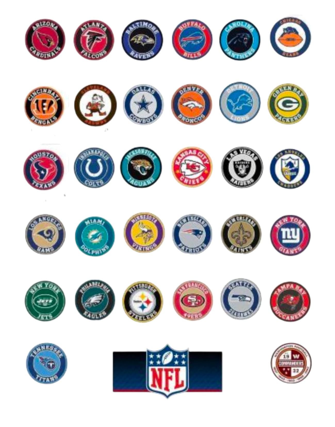 Colorful NFL Football Team  Inspired Welcome Porch Signs with Matching Jute Burlap  Bow