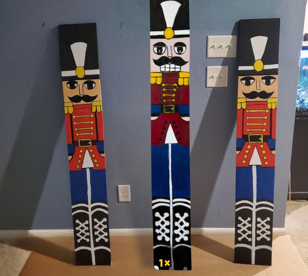 Toy Soldier Nutcracker Christmas All Weather  Wooden Porch Leaner Sign Sealed