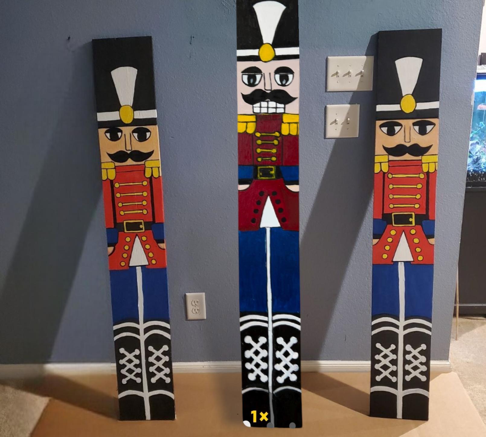 Toy Soldier Nutcracker Christmas All Weather  Wooden Porch Leaner Sign Sealed