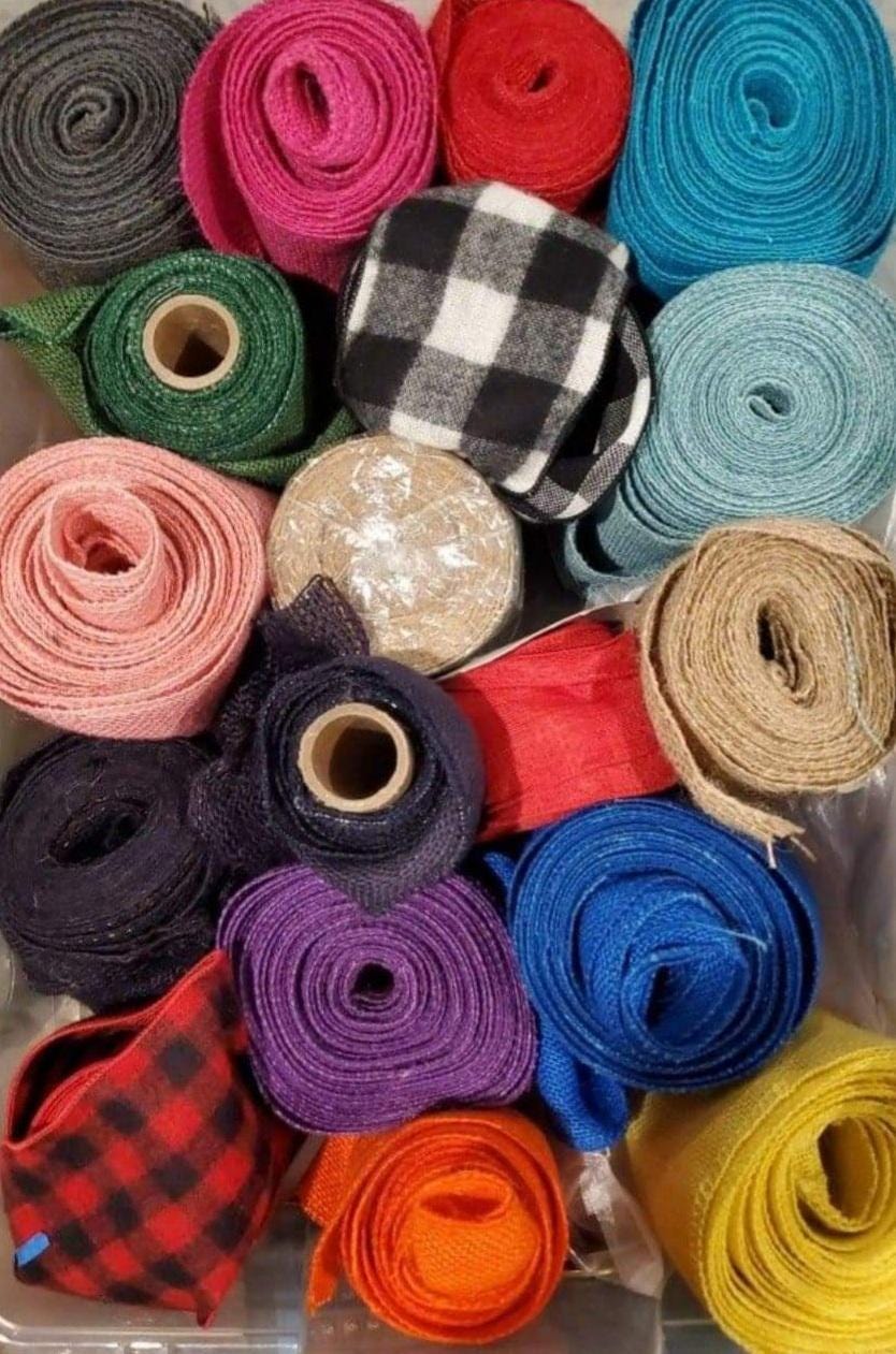 Hand painted Wooden Wreath / door hanger - Natural Handtied Jute Burlap Bow and Eucalyptus Branches