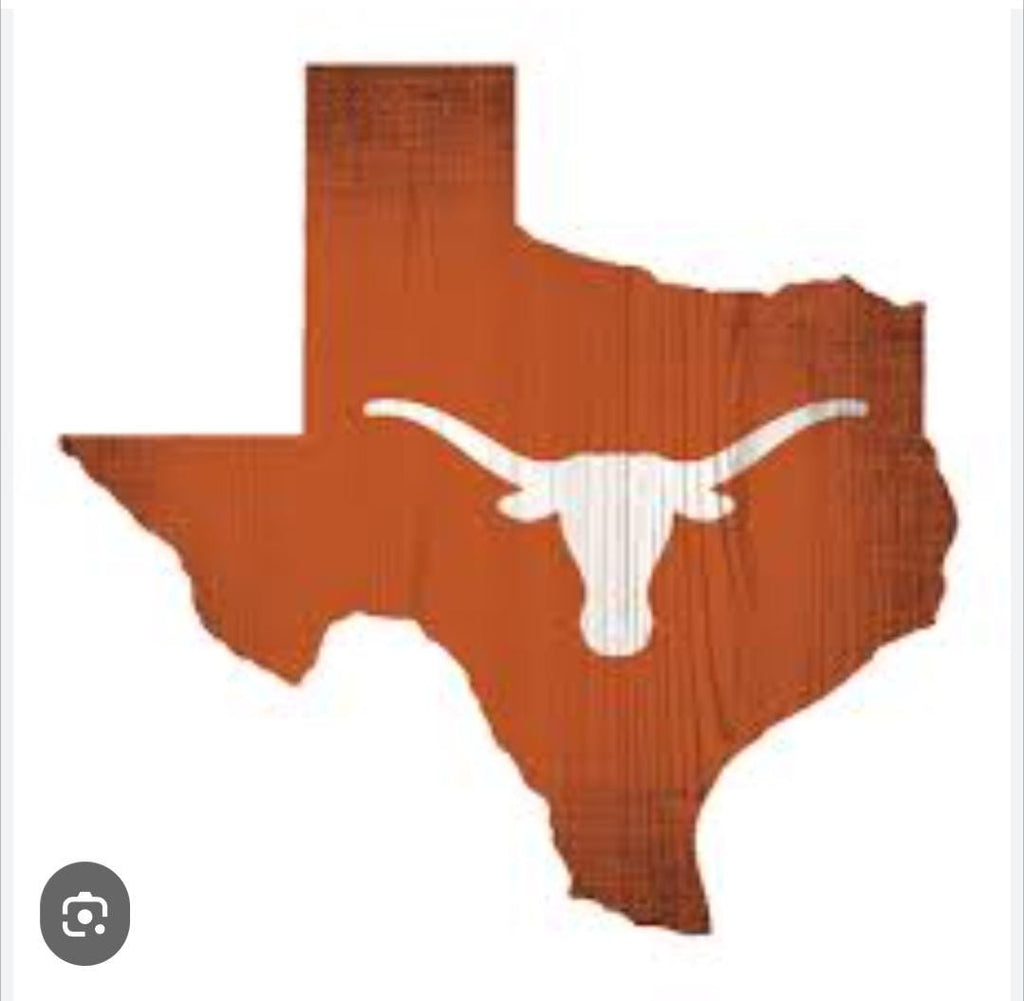 Texas Longhorn College Football All weather Howdy y'all  Wooden Porch  Leaner Sign